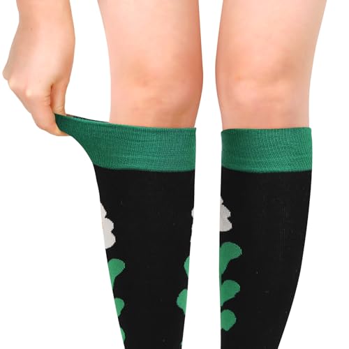 Image of Benefeet Womens Knee High Striped Checkered High Knee Socks Cotton Long Sports Tube Socks