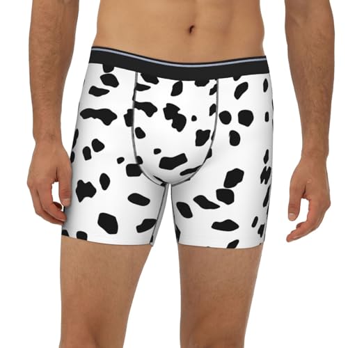 Dalmatian Dog Print Men's Boxer Briefs, Mens Trunks Underwear Wicking-Breathable Underpants2