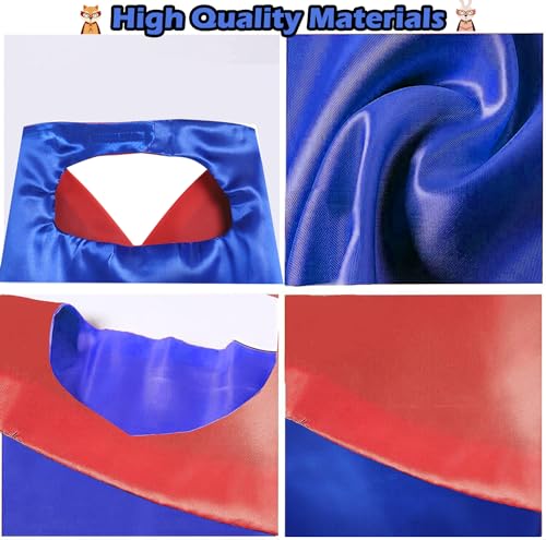 Image of Superhero Capes for Kids Halloween Costumes and Dress up - Superhero Toys Capes 4-10 Year for boys birthday party Gifts