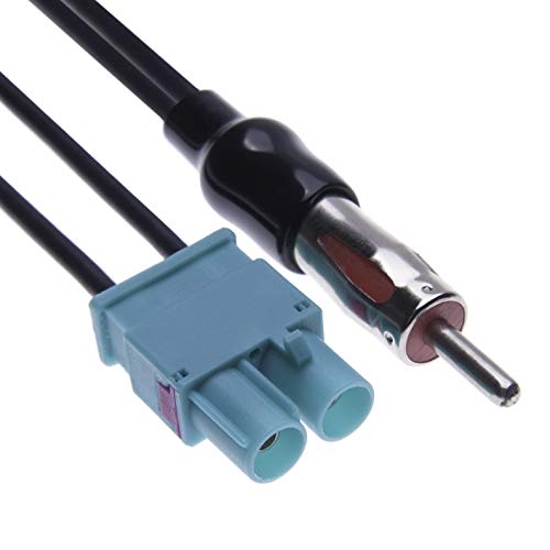 Adattatore Per Auto Dual Fakra Di Keple | Adattatore Per Antenna Aerea Connettore Doppio Da Fakra A DIN (Tipo Motorola) Per Sistemi Di Antenne Diversity In Car Models