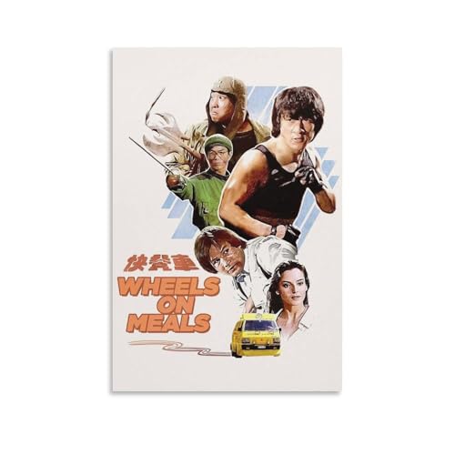 WbL[E`F Jackie Chan f EH[A[g LoX  摜 |X^[ ǂ̊G Ǌ| Ǐ aMtg z[20x30inch(50x75cm)