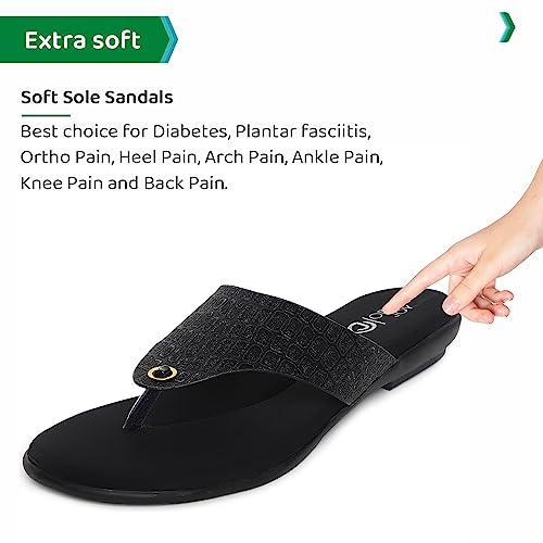 Image of ORTHO JOY Fancy doctor Sandals|| Stylish Comfortable Casual slippers for women