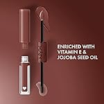 NYX PROFESSIONAL MAKEUP Shine Loud, Long-Lasting Liquid Lipstick with Clear Lip Gloss - Boundary Pusher (Warm Brown) - Image 2