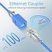 Sokqovt CAT6 RJ45 Keystone Coupler (24 Pack), Cat6 Keystone Jack Female to Female, Cat 6 Inline Keystone Jacks for Wall Plate & Patch Panel, RJ45 Ethernet Coupler Blue