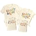Groovy Dad Matching Family Outfits for Baby Toddler Little Girls and Boys and Mom and Dad Natural Shirt Adult X-Large