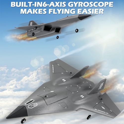 Image of FX9672 RC Airplane, 4CH Remote Control Fighter Jet for Beginners Adults
