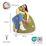 Zoom IMG-2 ecopuf fuzzy pouf poltrona sacco