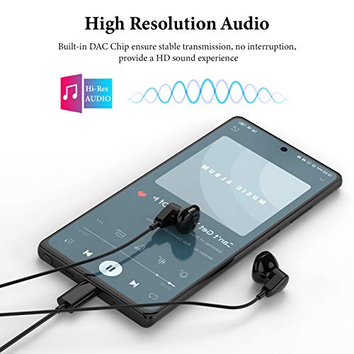 APETOO USB C Headphones for iPhone 17 16 15 Pro Max/iPad Air Earbuds Black