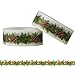 2 Rotoli 10 m X 15 mm Washi Tapes bello Motivi Nastro adesivo Carta decorativa Adesivi Decorativo Nastri adesivi Decorazione Confezione Regalo fai da Te Scrapbooking Artigianato (Ghirlanda Di Natale)