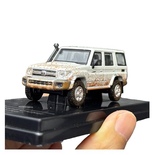 Voiture en Alliage 1 64 Toyota Landcruiser LC76 Miniature Métal Collection Jouet Adulte Adolescent