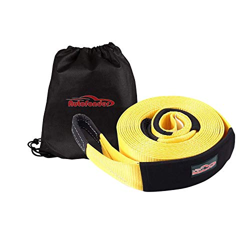 Autofonder Tow Strap 30ft Tow Strap 30.000 LBS (12 US TON) Rated Capacity