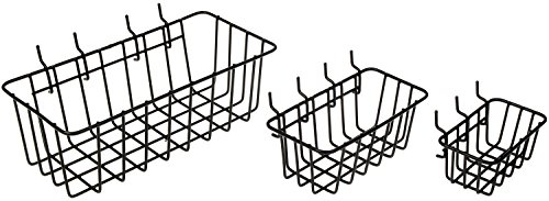 Dorman Hardware 4-9845 Assorted Pegboard Wire Basket Set, Pack of 3 by Dorman - Used condition - US$12.10
