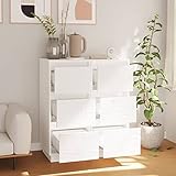 Photo Gallery fozicv credenza bianca 32 x 34 x 75 cm, 2 pezzi in legno di pino massiccio massiccio per sala da pranzo, mobili Photo Gallery fozicv credenza bianca 32 x 34 x 75 cm, 2 pezzi in legno di pino massiccio massiccio per sala da pranzo, mobili