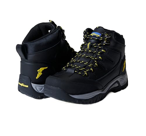 Image of Goodyear Barrett Mens Boot -Steel Toe Work Boots for Men with Rugged Comfort & Protection