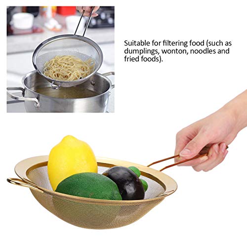 Coador de farinha, filtro de farinha de cabo longo, para panificação e cozinha em casa