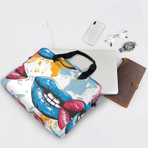 Funda para portátil ALAZA Rainbow Lip Print 13-15.6 pulgadas miniatura 7