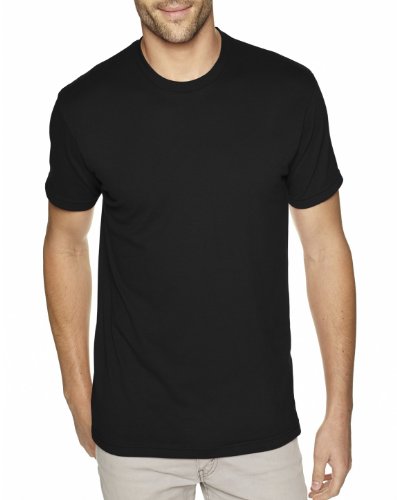 Next level mens premium sueded crew 6410-black-x-large (3 pack)