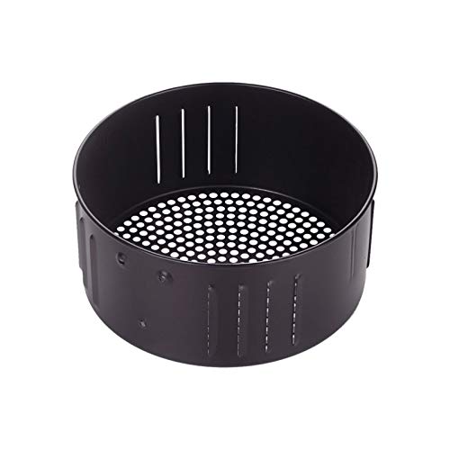 MISOYER Canasta De Repuesto para Freidora De Aire, 2.6L / 3.5L, Antiadherente, Redonda, para Cocinar, Bandeja para Hornear De Hierro Fundido con Orificio De Filtro Inferior, Canasta para Freír Sartén Cover
