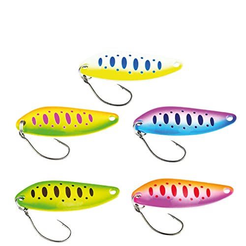 FISHN Ensemble de cuillères à Truite Lumen, Poids: 5 grammes, Longueur: 4 cm, appât à Truite,...