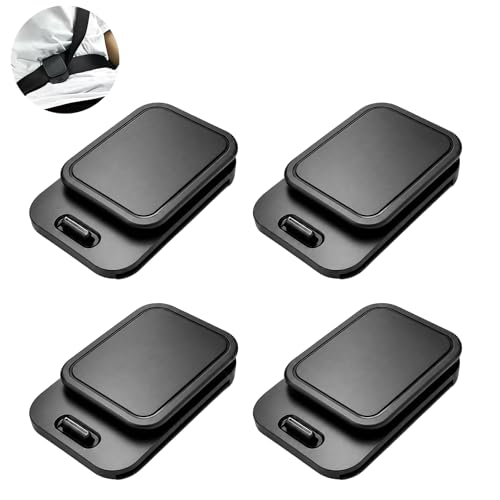 Seat Belt Adjuster 4 Pack Shoulder Belt Comfort Clip for Neck & Shoulder Relief Anti-Slip Silicone Seatbelt Positioner for Adults Universal Fit Car SUV Truck RV MPV