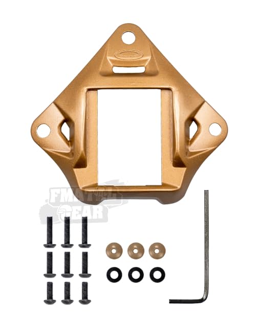 FMATAL GEAR FMA Tactical Helmet NVG Mount VAS Aluminum Shroud Sports Camera Bracket Base | for Dummy NVG Sports Camera | Paintball | Airsoft Helmet Accessories (DE)