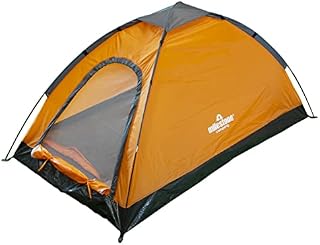 Milestone Camping 18839 Pop Up Dome Tent / Sleeps 2 People / Water Resistant / Portable Carry Bag Included / Double Zipper Door & Mesh Window / 105cm x 150cm x 210cm