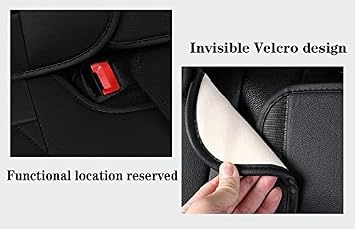 5 Seats Leather Car Seat Cover For Dodge For Charger RAM 1500 2500 For Dart For Journey For Challenger For Grand Caravan Seat Protector(Lafite Red,Luxury)