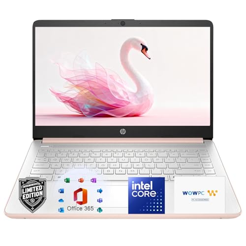 HP Essential Laptop Computer • Intel N150 CPU • 4GB RAM • 128GB SSD • Copilot AI • Thin & Portable • Long Battery Life • Windows 11 Home with Microsoft 365 • No Mouse