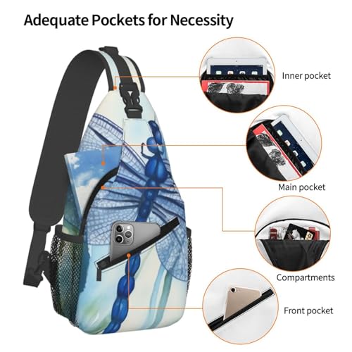Bolso cruzado para hombre tipo bandolera con diseño pintado miniatura 4