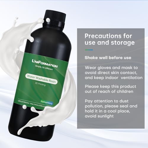 Resina UV 405 nm para Impresoras 3D - Blanco 1000g, Rápida y Fácil Limpieza. - Fernando Cortés
