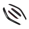 Tuningpros WD2-459 Dark Smoke 4 Pcs Set Window Visor (Outside Mount) Deflector Rain Guard Compatible with 2000-2006 Toyota Tundra Access Cab/Extended Cab #1