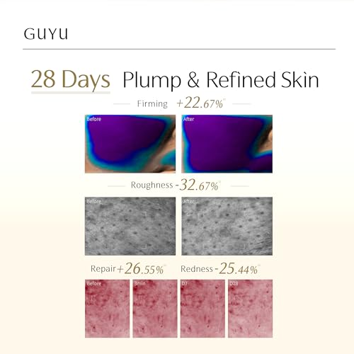 Image of Vitamin C Face Serum | GUYU Brightening Single-Use Ampoule | Vitamin E & C, 4 Seed Micro-Oils, Hyaluronic Acid | 0% Irritation for Sensitive | for Glass Skin, Radiance (0.05 Fl Oz x 30pcs)