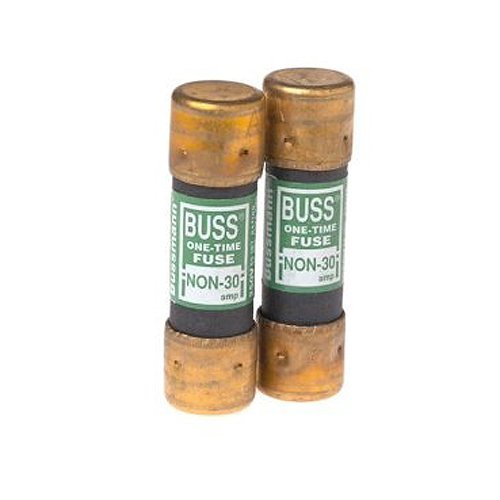 Bussmann BP/NON-30 30 Amp One-Time Cartridge Fuse Non-Current Limiting Class K5 250V UL Listed Carded, 2-Pack Size: Model: BP/NON-30 (Hardware & Tools Store)