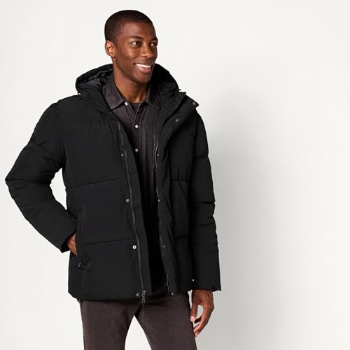 Image of Amazon Essentials Mens Mid-Length Hooded Puffer Coat (Available in Big & Tall)