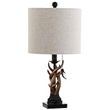 JONATHAN Y JYL1031A Gaston 20.5' Resin Mini LED Table Lamp, Brown Traditional, Cottage, Rustic for Bedroom, Living Room, Office