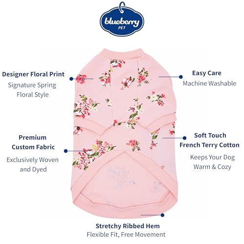 Pull col rond pour chien rose Blueberry Pet 20cm - 3