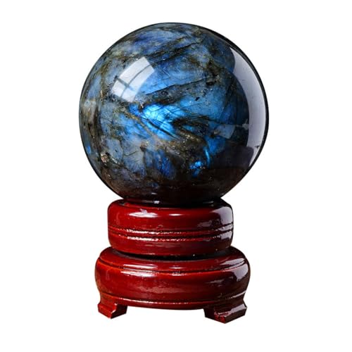 Sphère en labradorite 90mm pour harmoniser l'ambiance de votre salon