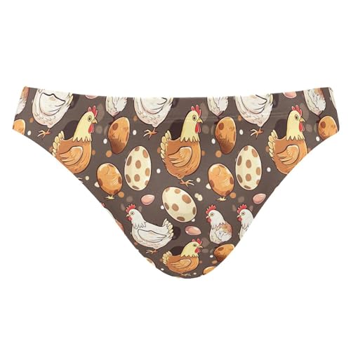 Cock Rooster Egg Swim Briefs for Men Swimsuit Bikini Swimwear XXXL B0403367