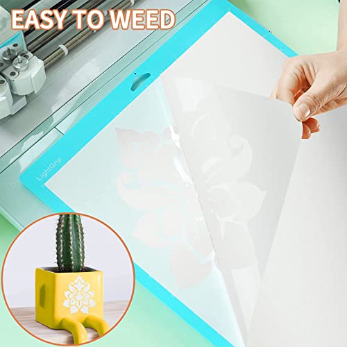 Prime Vinyl Matte White Permanent Vinyl Roll, Matte White Vinyl For Cricut - 12" X 10 Ft- Self Adhesive Vinyl For Silhouette Cameo, Decor Sticker, Cutting Machine, Home Decal #TOP3