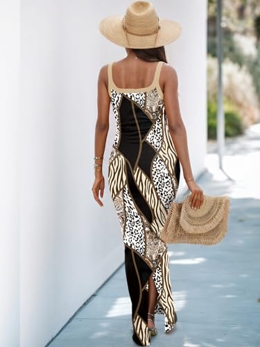 Image of HTD Women Summer Sexy Maxi Bodycon Long Dress Casual Slip Dresses