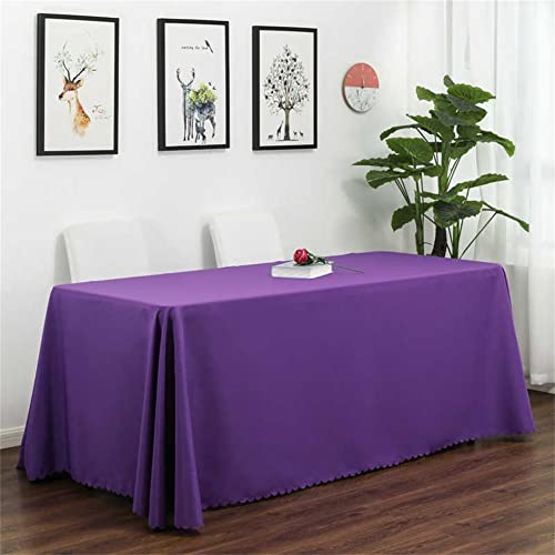 Kokomimi Mantel rectangular extragrande de poliéster resistente a las manchas, lavable, resistente a las manchas, acabado sin costuras, protector para fiestas, conferencias, exposiciones, mesas de