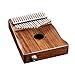 Ortega Guitars Lizard Series Solid Wood 17 Key Kalimba-C Major-Top Soundhole-Built-in Passive Pickup-w/Cover Bag, Tuning Hammer, Polish Cloth & Deluxe Case, Natural (OKB1E)