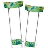 Crutch Underarm Crutch Pad and Hand Grip Covers Padding Washable Covers Crutch Cover Universal Under