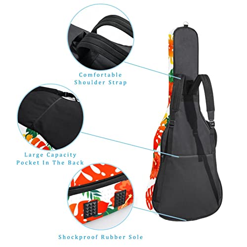 Housse imperméable pour guitare acoustique avec double bandoulière et poche Motif à carreaux et fleurs, Multicolore 07… - Les Beatles, Paul McCartney, John Lennon, RIngo Starr, George Harrison Housse imperméable pour guitare acoustique avec double bandoulière et poche Motif à carreaux et fleurs, Multicolore 07… – Image 4