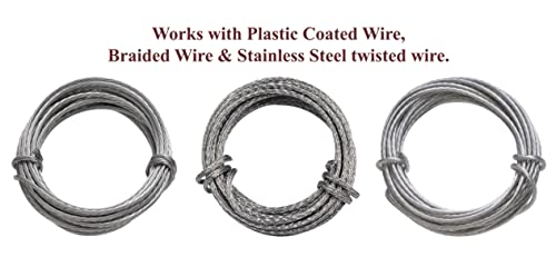 Image of 70040 43lb #5 Plastic Coated Stainless Steel Gallery Wire, 500 Foot Length