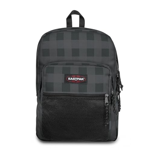 Image of EASTPAK Pinnacle - 38L Everyday Backpack with Dual Compartments, Organizer Front Pocket, Padded Back Panel & Shoulder Straps, Checker Dark Grey /Black