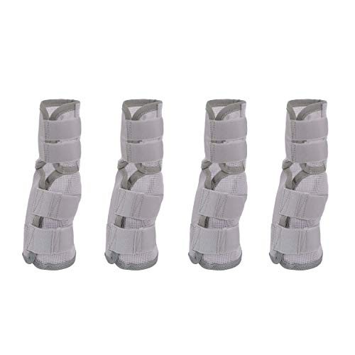 Rural365 Horse Leg Guards Set of 4 - Medium Adjustable Horse Fly Boot Horse Leg Protectors Horse Leg Wraps for Flies - Thumbnail 2