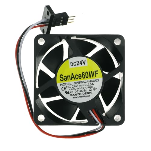 Ventilador Fanuc 9WF0624H4D03 SanAce60WF de 24V para refrigeración eficiente de gabinetes CNC