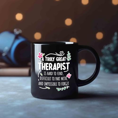 Mug Cerámico Negro 11 oz Panvola Terapista miniatura 5