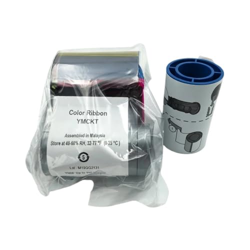 Cinta de color Datacard YMCKT para impresora de tarjetas SP35Plus, SP55Plus y SP75Plus